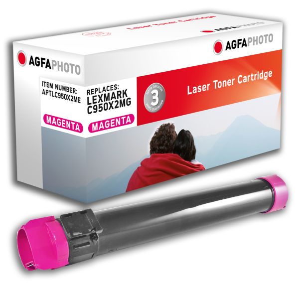 AGFAPHOTO APTLC950X2ME (351501-033034) LASER TONER LEXMARK C950X2MG 22.000 SAYFA KIRMIZI DMO KODU:59911-K3243 